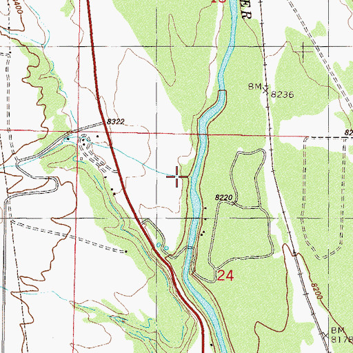 Topographic Map of Four Elk Creek, CO