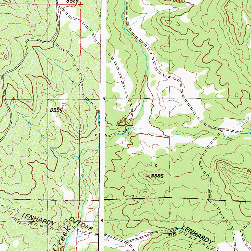 Topographic Map of Little Fourmile Creek, CO