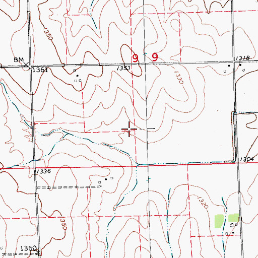 Topographic Map of Timberville Post Office (historical), NE