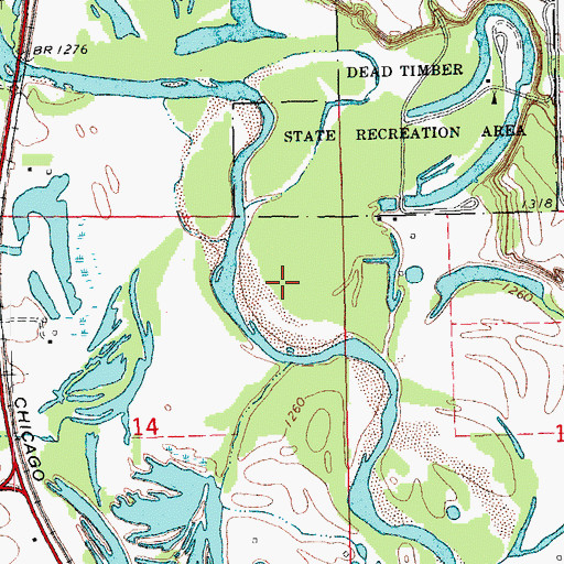 Topographic Map of Powder Horn State Wildlife Management Area, NE