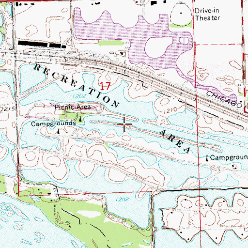 Topographic Map of Victory Lake, NE