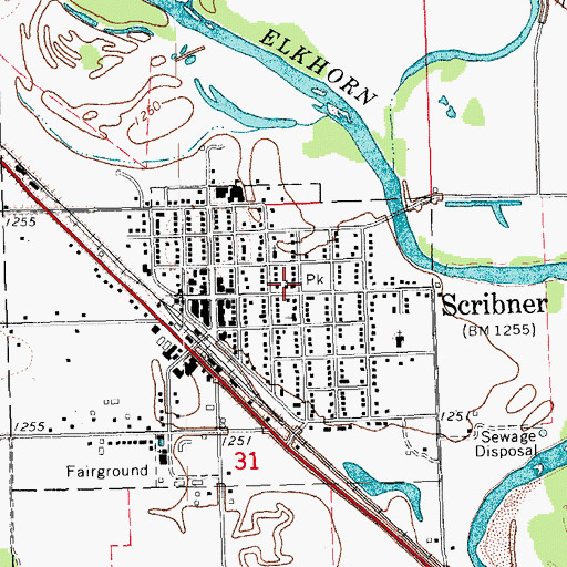 Topographic Map of United Church of Christ, NE