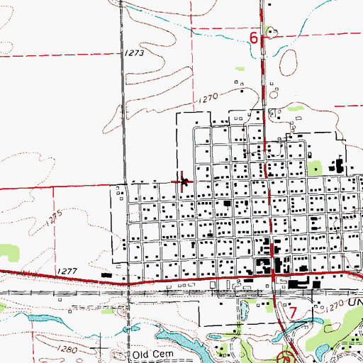 Topographic Map of Birchwood Manor, NE
