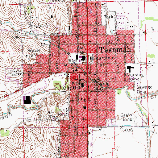 Topographic Map of Presbyterian Church, NE