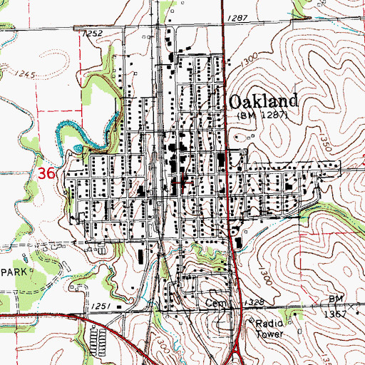 Topographic Map of Family Vision Center, NE