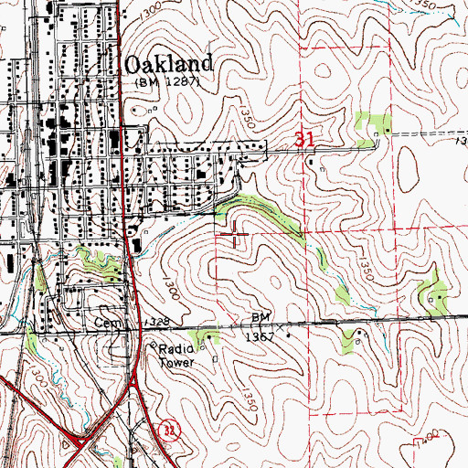 Topographic Map of Evangelical Free Church, NE