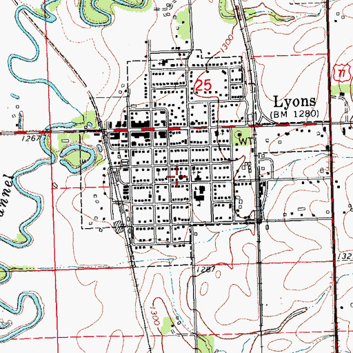 Topographic Map of Saint Josephs Catholic Church, NE
