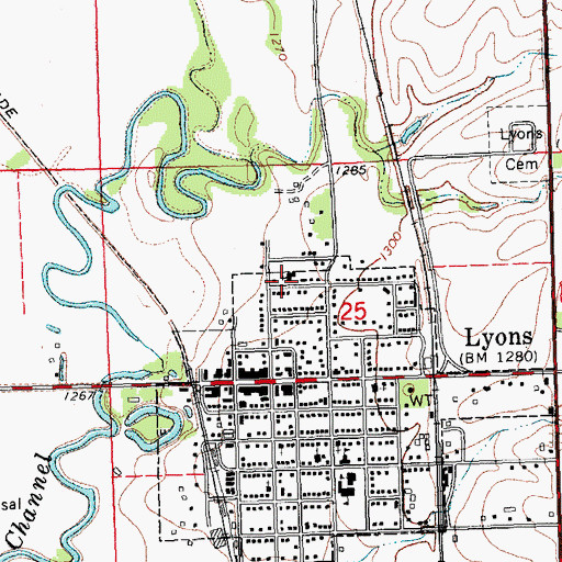 Topographic Map of Presbyterian Church, NE