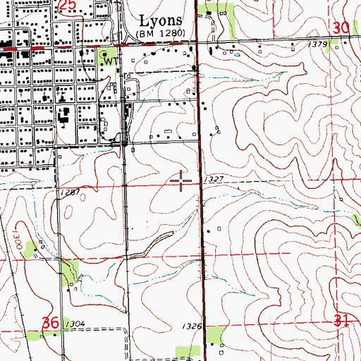 Topographic Map of New Life Assembly of God Church, NE