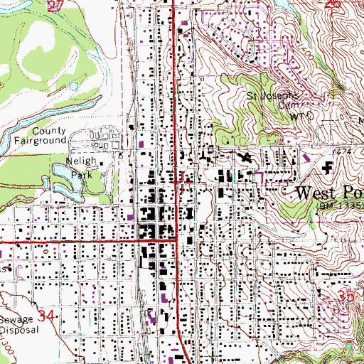Topographic Map of Saint Pauls Lutheran Elementary School, NE