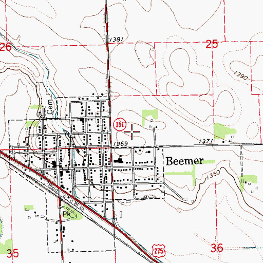Topographic Map of Colonial Haven, NE
