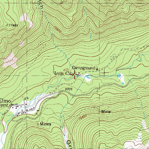 Topographic Map of Poplar Gulch, CO