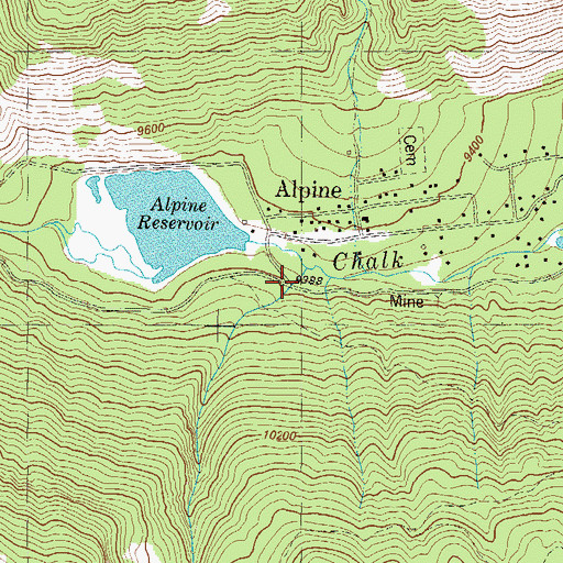 Topographic Map of Deer Canyon, CO