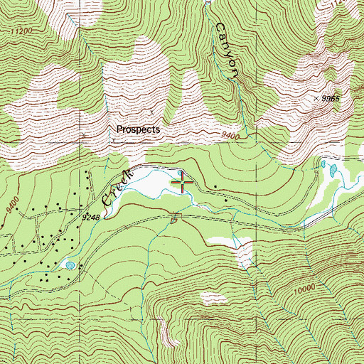 Topographic Map of Baldwin Creek, CO