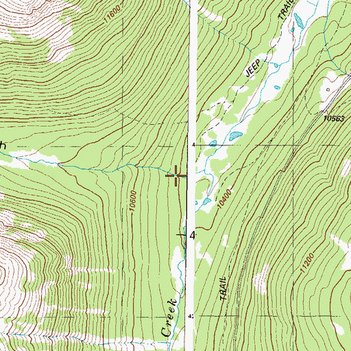 Topographic Map of Wildcat Gulch, CO