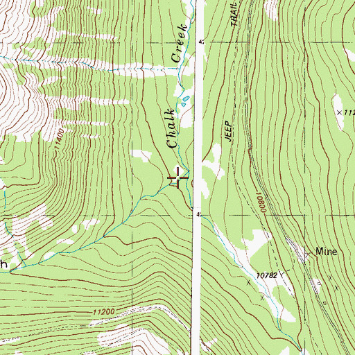 Topographic Map of Tunnel Gulch, CO