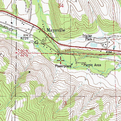 Topographic Map of North Fork South Arkansas River, CO