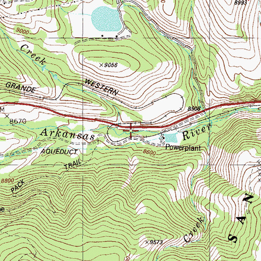 Topographic Map of Cree Creek, CO