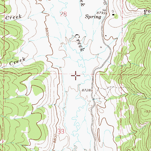 Topographic Map of No Name Creek, CO
