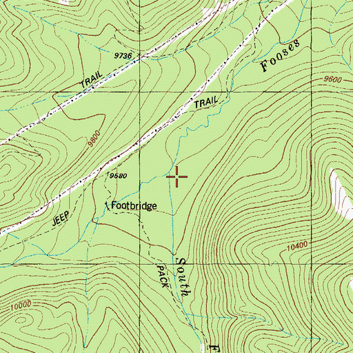 Topographic Map of North Fooses Creek, CO