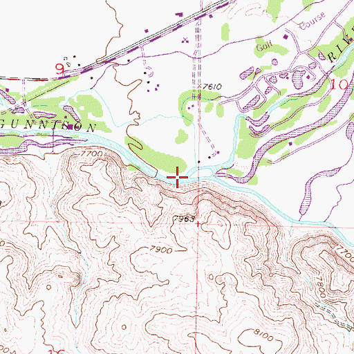 Topographic Map of Tomichi Creek, CO