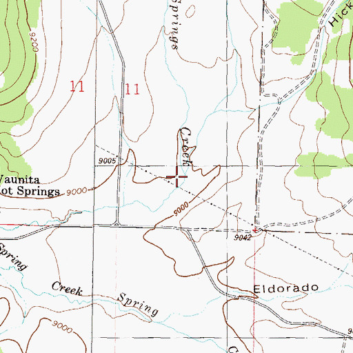 Topographic Map of Stridiron Gulch, CO