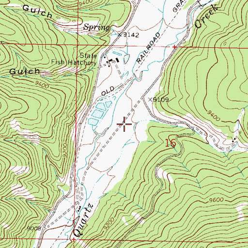 Topographic Map of Powderhouse Gulch, CO