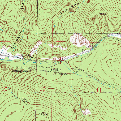 Topographic Map of Middle Quartz Creek, CO