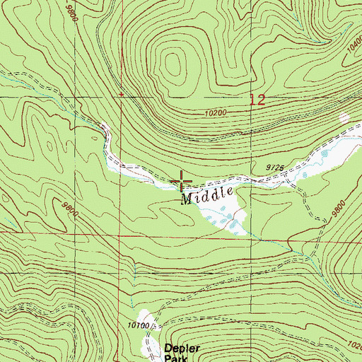 Topographic Map of South Quartz Creek, CO