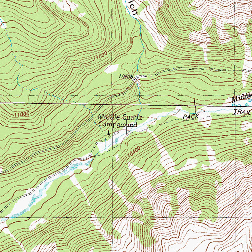 Topographic Map of Fitzpatrick Gulch, CO