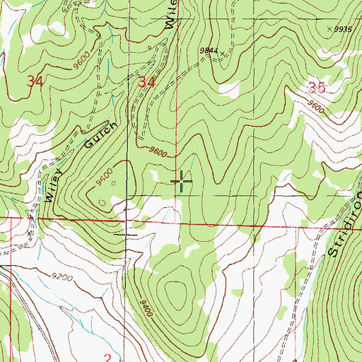 Topographic Map of Coyote Park Trail, CO