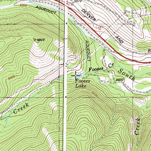 Topographic Map of Fooses Dam, CO