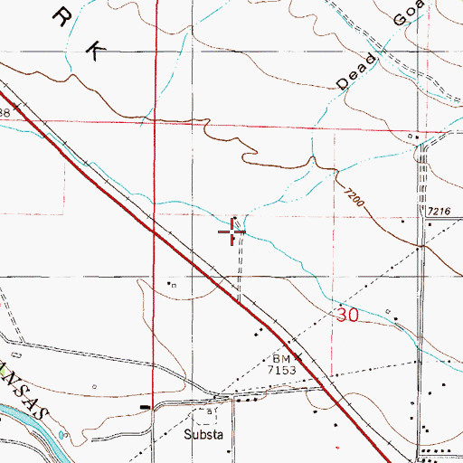 Topographic Map of Dead Goat Gulch, CO