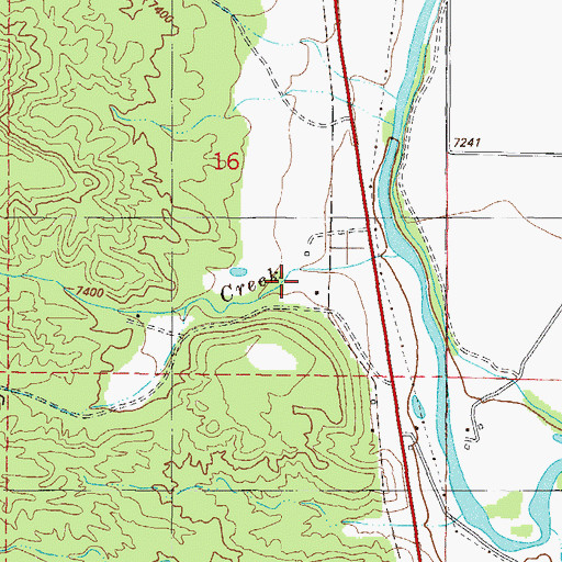Topographic Map of Droney Gulch, CO