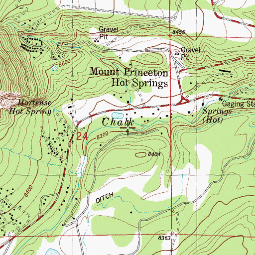 Topographic Map of Bowen Ditch, CO