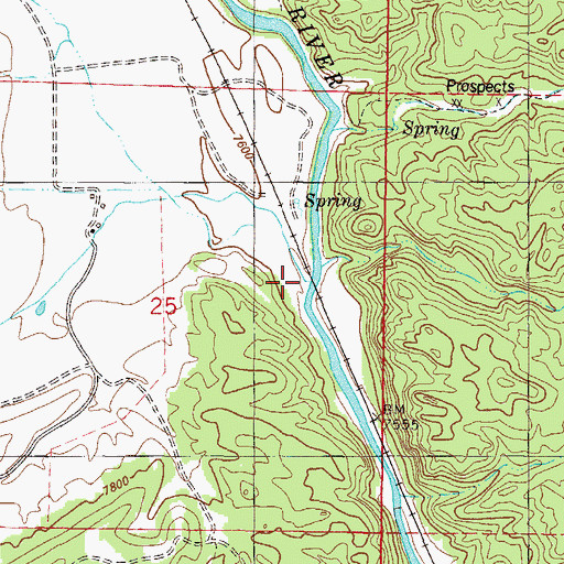 Topographic Map of Gas Creek, CO