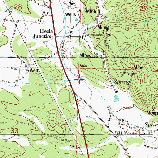 Topographic Map of Fourmile Creek, CO