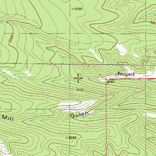 Topographic Map of South Sand Creek, CO