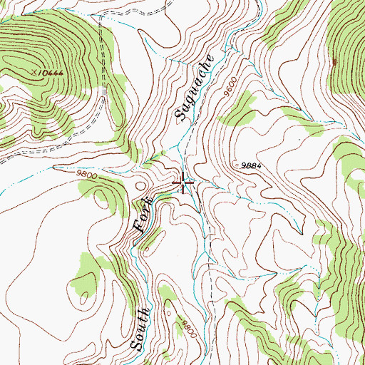 Topographic Map of Deep Creek, CO