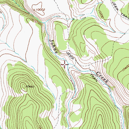 Topographic Map of Bear Creek, CO