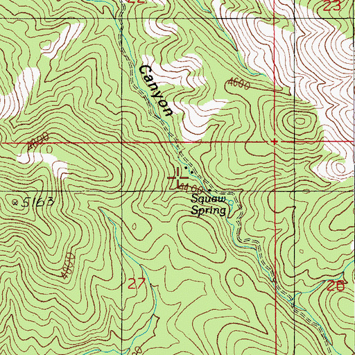 Topographic Map of Bowman Ranch, AZ