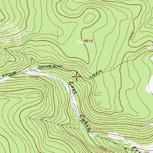 Topographic Map of Laughlin Stock Driveway, CO