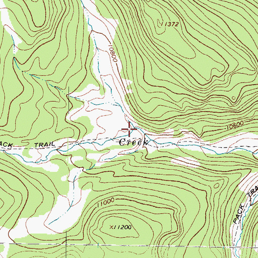 Topographic Map of Geban Creek, CO