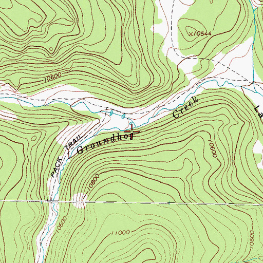 Topographic Map of Benino Creek, CO