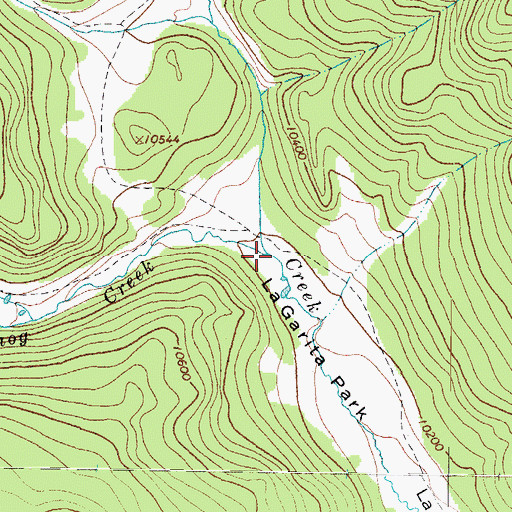 Topographic Map of Groundhog Creek, CO