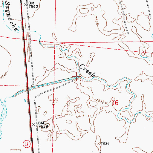 Topographic Map of La Garita Creek, CO