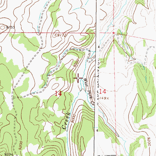 Topographic Map of West Park Creek, CO