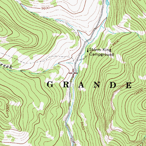 Topographic Map of Cecilia Creek, CO