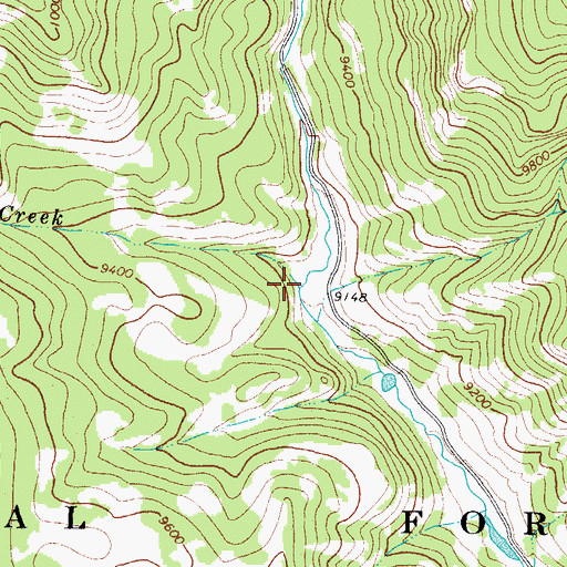 Topographic Map of Fence Creek, CO