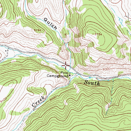 Topographic Map of Bull Gulch, CO